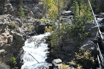 Waterfall over Rocks
