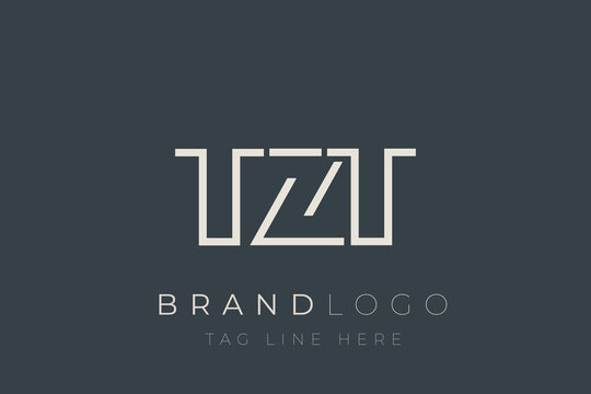 TZT abstract letter logo design. Modern Business Logo Design With Abstract Typography and Contemporary Style
