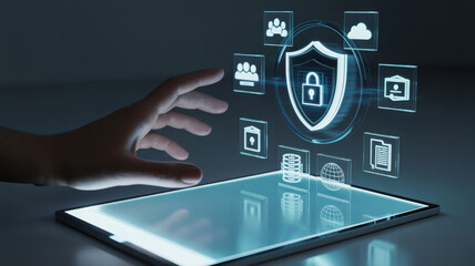 A cybersecurity dashboard for network protection. The system includes secure user login, multi-factor authentication, and access control to protect corporate data and assets. Fermion