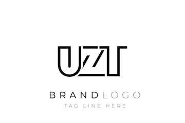 UZT abstract letter logo design. Modern Business Logo Design With Abstract Typography and Contemporary Style