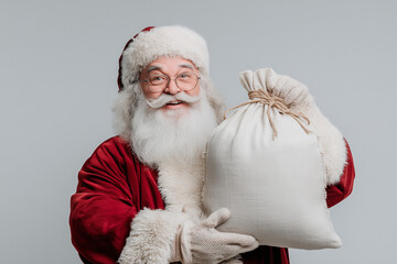 Smiling Santa with Sack