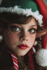 Christmas Elf Girl Portrait