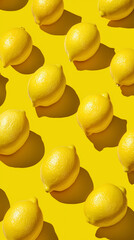 Lemon Pattern on Yellow