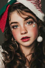 Christmas Elf Girl Portrait