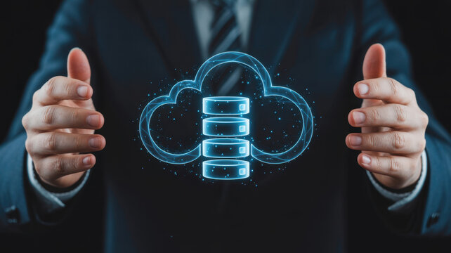 Cloud computing, cloud strategy, and cloud technology transforming digital infrastructure with scalable services, secure data storage, and cloud-based digital business solutions. Elide