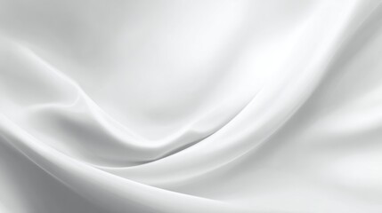 Obraz premium A smooth white fabric flows softly catching the light and adding tranquility to the environment.