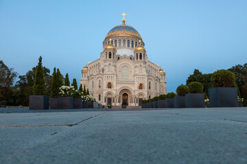 Naval Cathedral in Kronstadt, Russia — Majestic Orthodox Church and Landmark