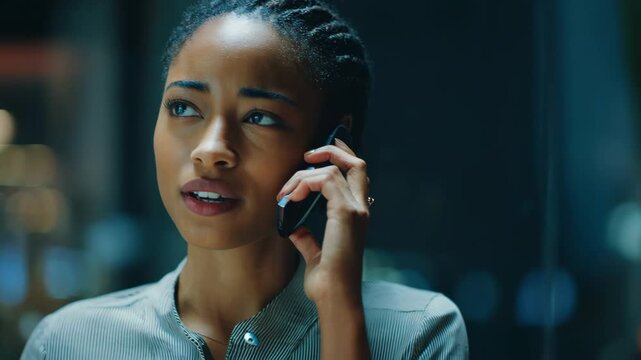 Medium shot capturing an interactive automated dialing interface engaging users with personalized voice responses in a hightech environment