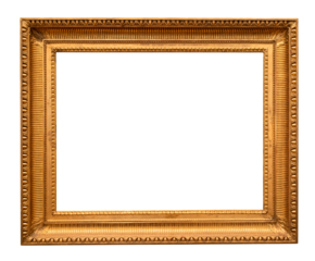 retro horizontal classic wide golden picture frame
