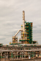 Oil Refinery Industrial Plant at Sunrise