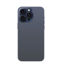 iPhone 15 Pro Max Blue Titanium back view