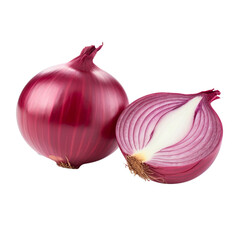 red onion isolated on transparent background