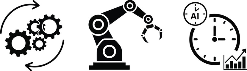 Future Work AI Icons – Futuristic Business and Automation Symbol Pack