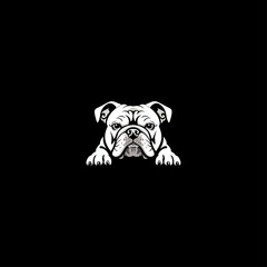 Dog icon flat vector design.