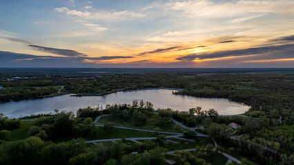 Sunset at St. Malo Provincial Park