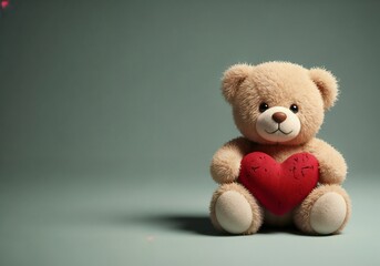 Obraz premium teddy bear with heart