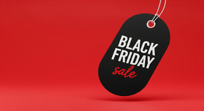 Grab incredible deals and massive savings with this bold Black Friday sale tag design perfect for your next marketing campaign