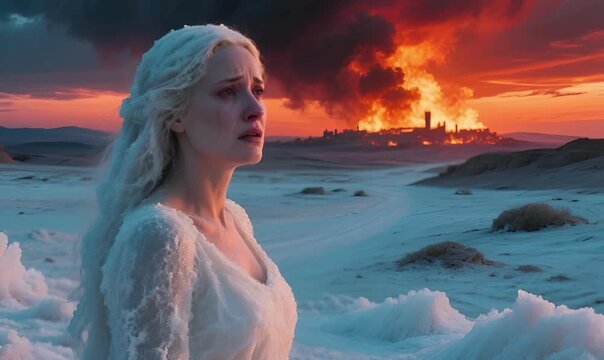God Punishes Sodom and Gomorrah with Fire and Sulfur from Heaven