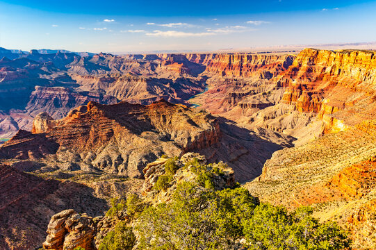 Grand Canyon, a gorge of the Colorado River, which is often considered one of the Wonders of the World.