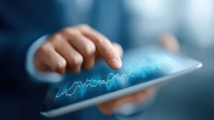 Financial Data on Tablet | Business & Stock Market Analysis, Finance, Technology