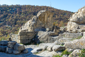 Ruins of Ancient thracian city of Perperikon, Bulgaria