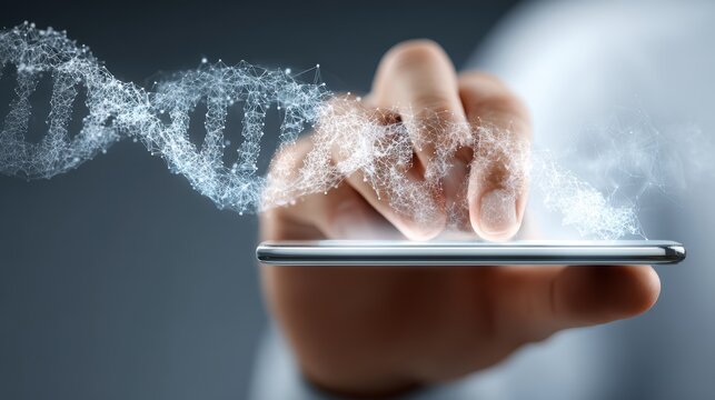 Technology DNA: Mobile Innovation & Digital Healthcare Concept, Medical