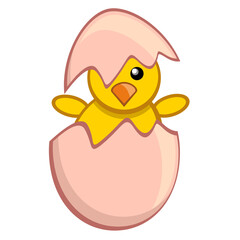 easter egg with chicken