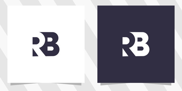 letter rb br logo design