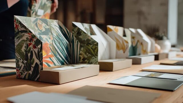 Medium shot of a creative workspace displaying oversized foldouts and largeformat mailers showcasing their role in capturing recipient attention.