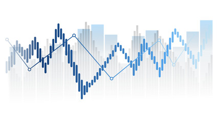 Stock Market Investment and Trading Graph Vector Financial Growth, Business Analytics, and Trade Data Chart Design