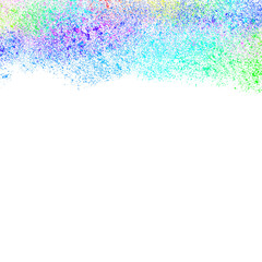 Dynamic Multicolored Paint Spray Pattern