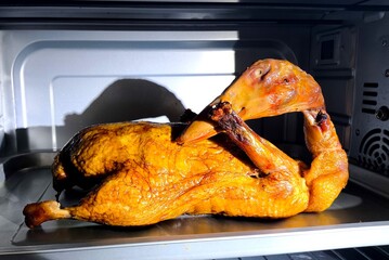 Roasted duck in oven , indoor Chiangmai Thailand.