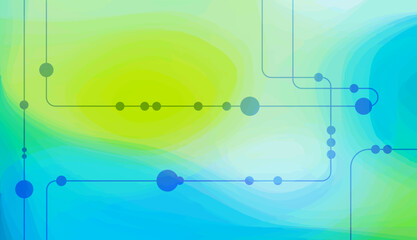 World of Circuits, Vertical banner Abstract background