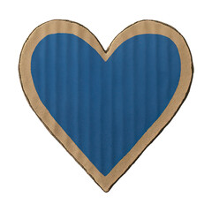 PNG Blue heart fabric patch design.