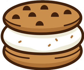 Iconic Cookie Ice Cream Sandwich Dessert