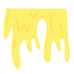 Yellow Melt Drip Illustration