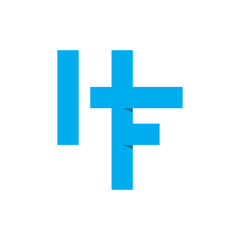 hf letter logo vector icon
