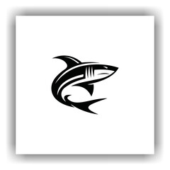 shark vector, black, cute, abstract, modern