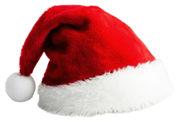 PNG Festive red Santa hat