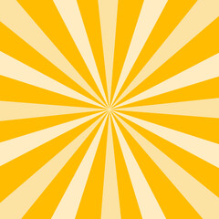 Bright yellow and white sunburst pattern, a classic radial background design with a warm and energetic feel