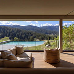 hotel room with pool