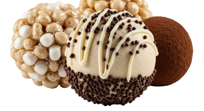 Assorted Gourmet Chocolate and Cookie Desserts.