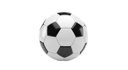 Fototapeta premium Classic Black and White Soccer Ball for Sports and Recreation 6.