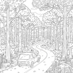 Car Coloring Page