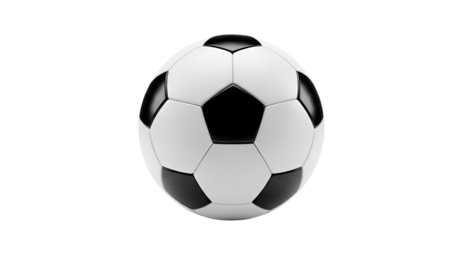 Classic Black and White Soccer Ball for Sports and Recreation 18.