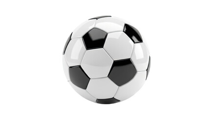 Fototapeta premium Classic Black and White Soccer Ball for Sports and Recreation 19.