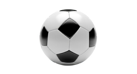 Naklejka premium Classic Black and White Soccer Ball for Sports and Recreation 24.