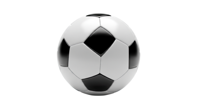 Classic Black and White Soccer Ball for Sports and Recreation 24.