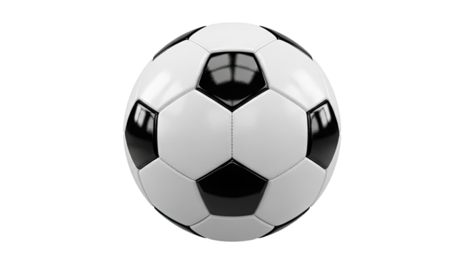 Classic Black and White Soccer Ball for Sports and Recreation.