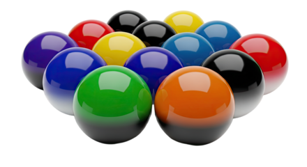 Colorful Billiard Balls Set for Pool Game 1.